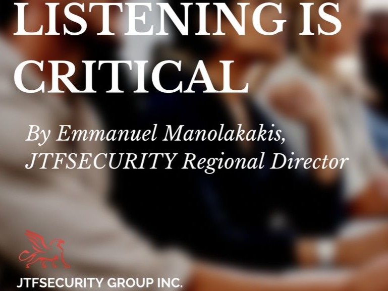 Listening Is Critical