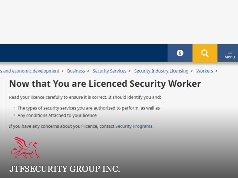 Now that You are Licenced Security Worker